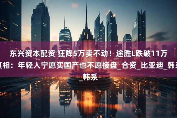 东兴资本配资 狂降5万卖不动！途胜L跌破11万真相：年轻人宁愿买国产也不愿接盘_合资_比亚迪_韩系